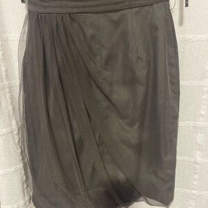 WHIT Black Asymmetrical Tulle Skirt